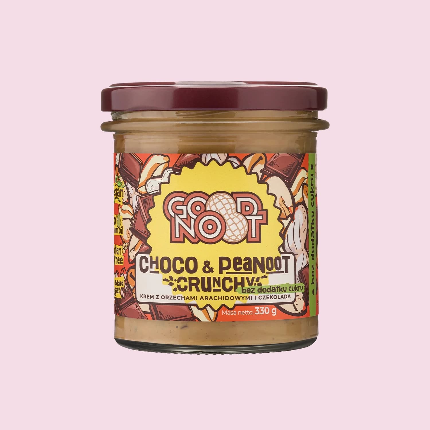 Krem CHOCO & PEANOOT CRUNCHY bez dodatku cukru – Good Noot