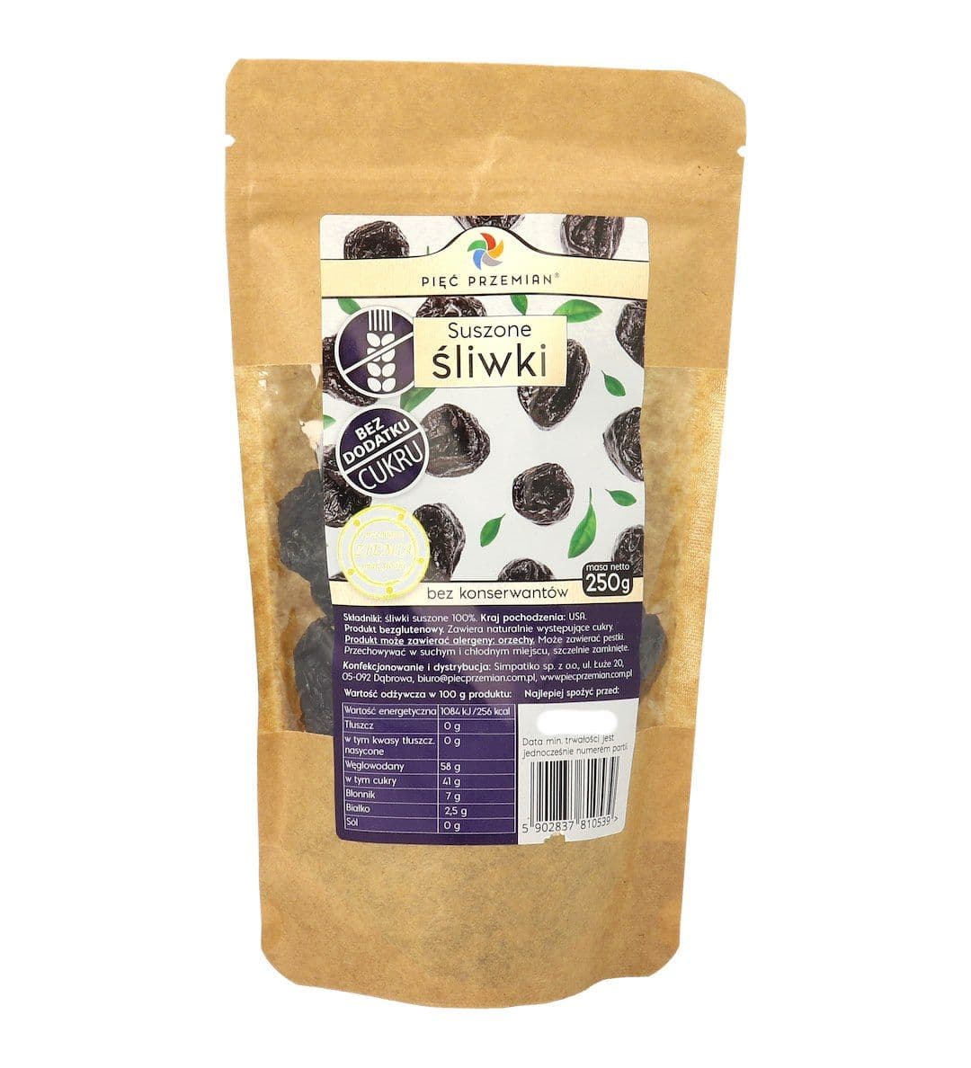 Suszone śliwki – Pięć Przemian